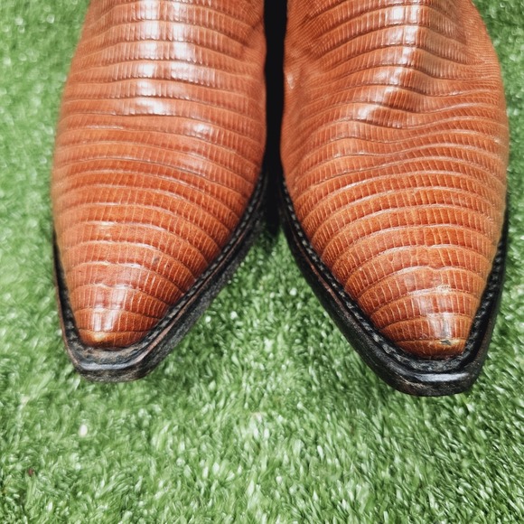 Tony Lama L1225 Black Brown Leather Pull On Western Cowgirl Boots Womens Size 5 - Picture 3 of 10